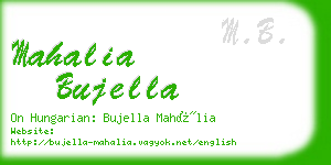 mahalia bujella business card